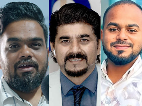 (L to R) Abhijeet Ahire, Syed Irfan, and Fayiz Muhammed