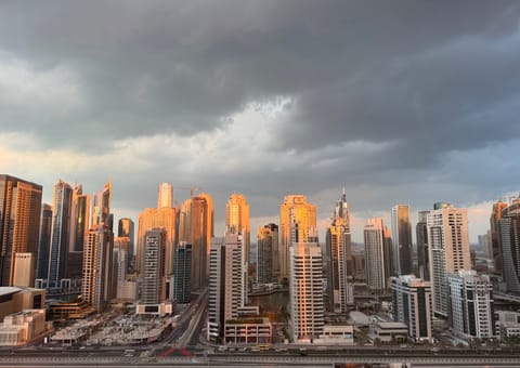 The NCM reported light to moderate rains over parts of Dubai