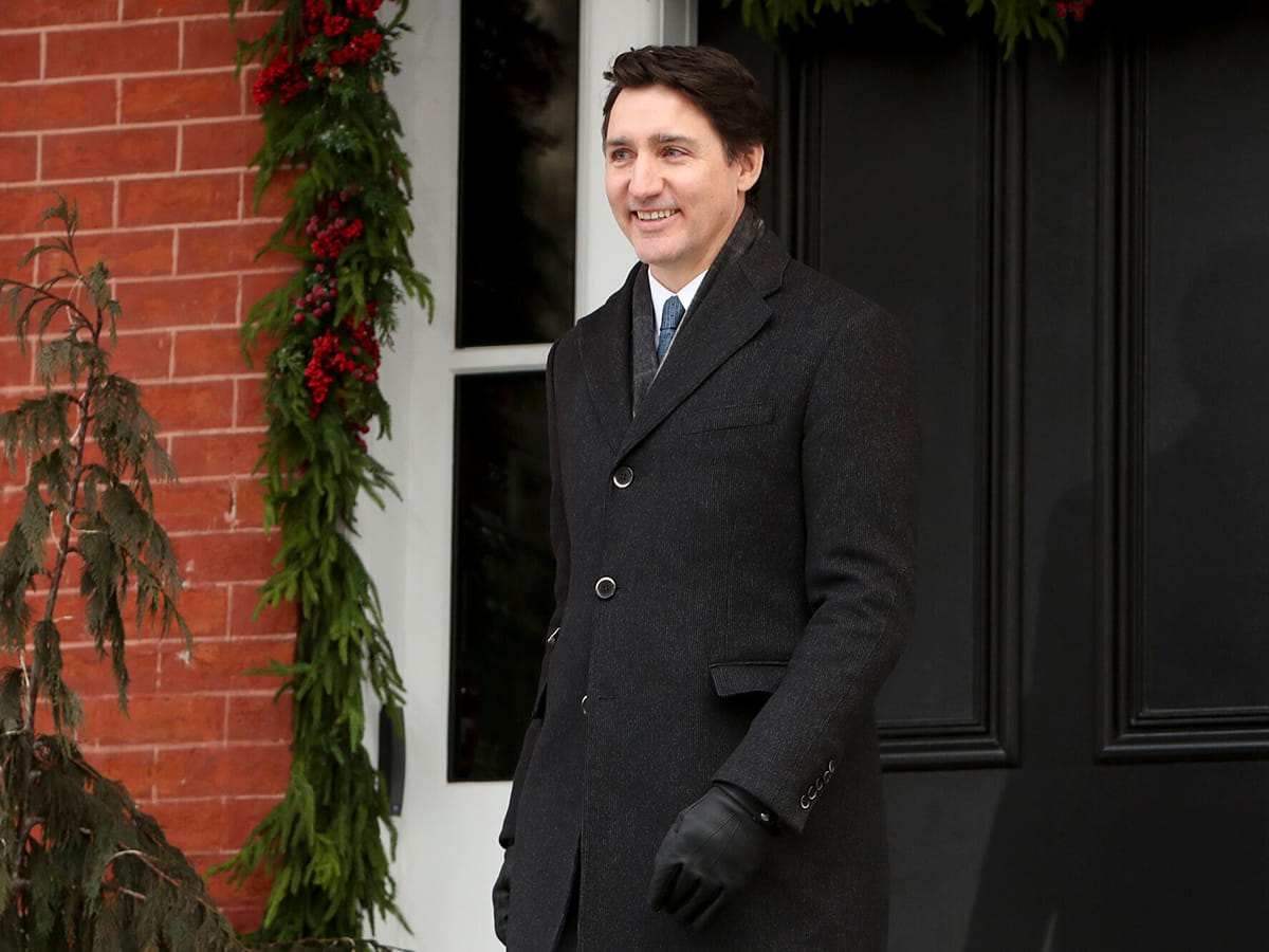Justin Trudeau, Canada's prime minister, arrives for a news conference at Rideau Cottage in Ottawa, Ontario, Canada, on Monday, Jan. 6, 2025.  