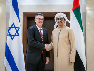 Abdullah bin Zayed receives Foreign Minister of Israel
