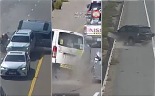 Video: Horrific accidents on UAE highway as police warn against distracted driving