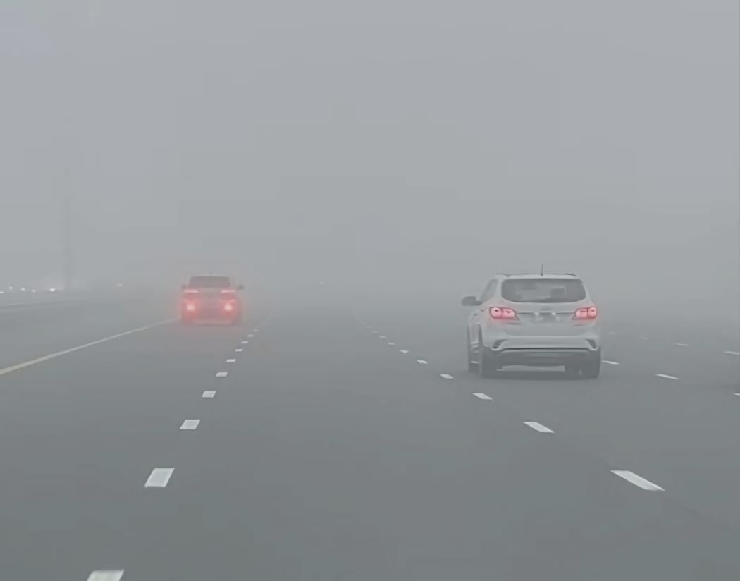 Foggy road