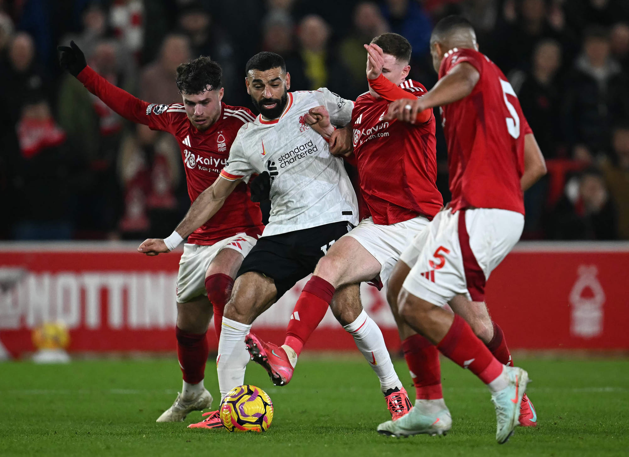 Liverpool drew 1-1 with Nottingham Forest on Tuesday