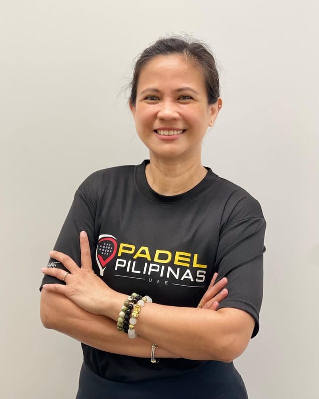 Aten Auro is the energetic founder of the Pinoy Padelist group in the UAE