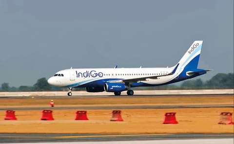 India’s recently operational Noida International Airport conducts the first flight validation test ahead of the airport’s commercial opening in April 2025, in Gautam Buddha Nagar
