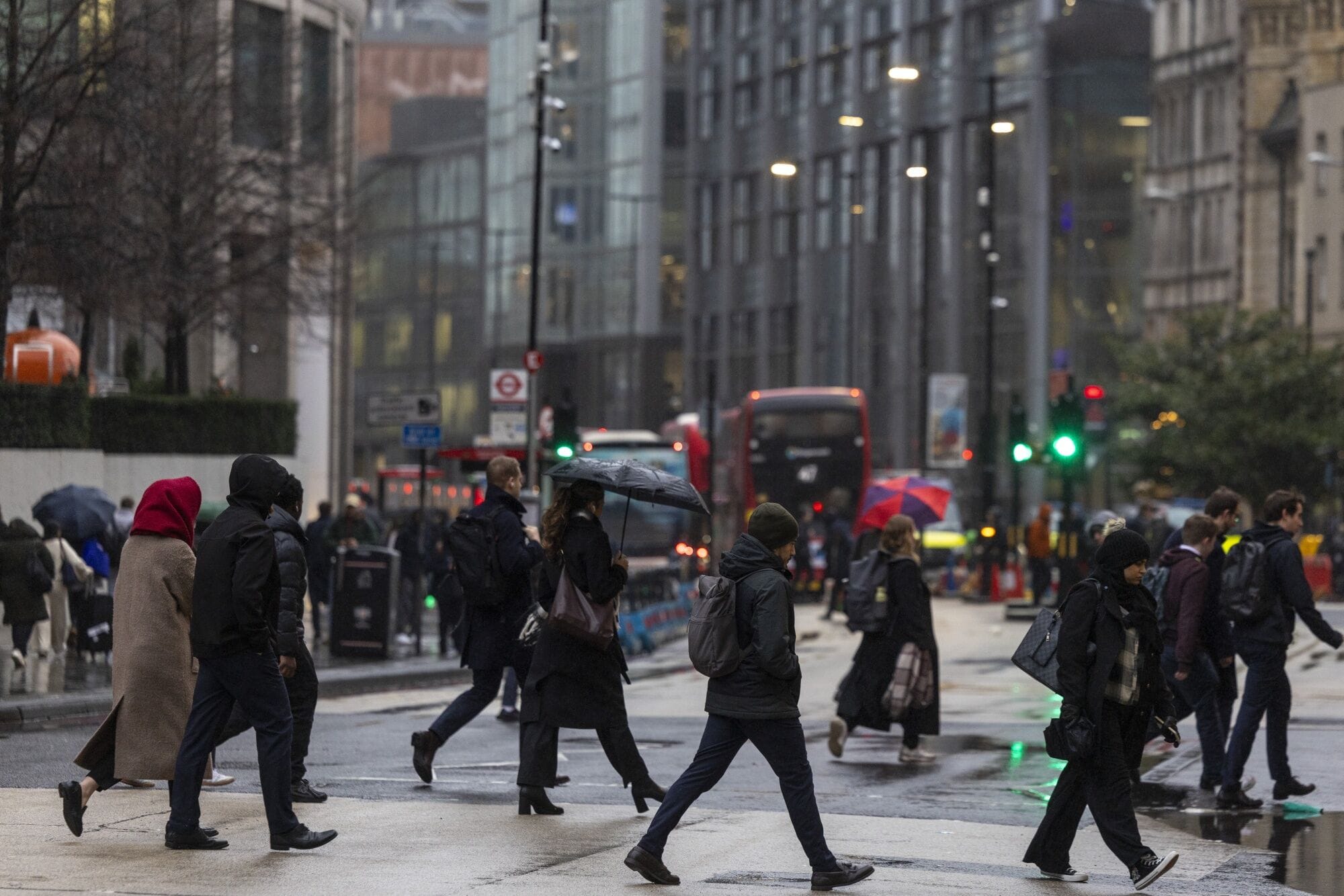 UK commuters on the first full week of 2025.