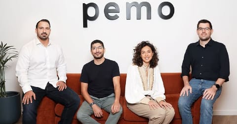 From left to right: Ayham Gorani, Co-founder, Pemo; Saed Ghorani, Chief Technology Officer, Pemo; Valerie Konde, Co-founder, Pemo; and Alessandro Duri, Co-Founder, Pemo