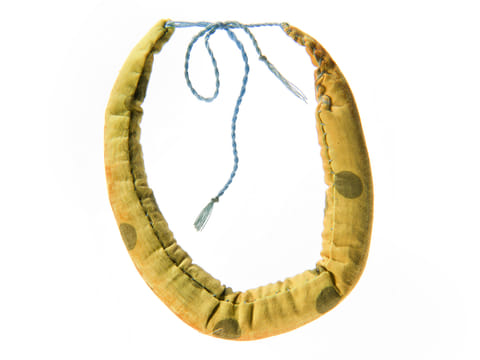 This aromatic necklace for babies was made in the 1950s and will be on display at the To Our Roots gallery at Zayed National Museum