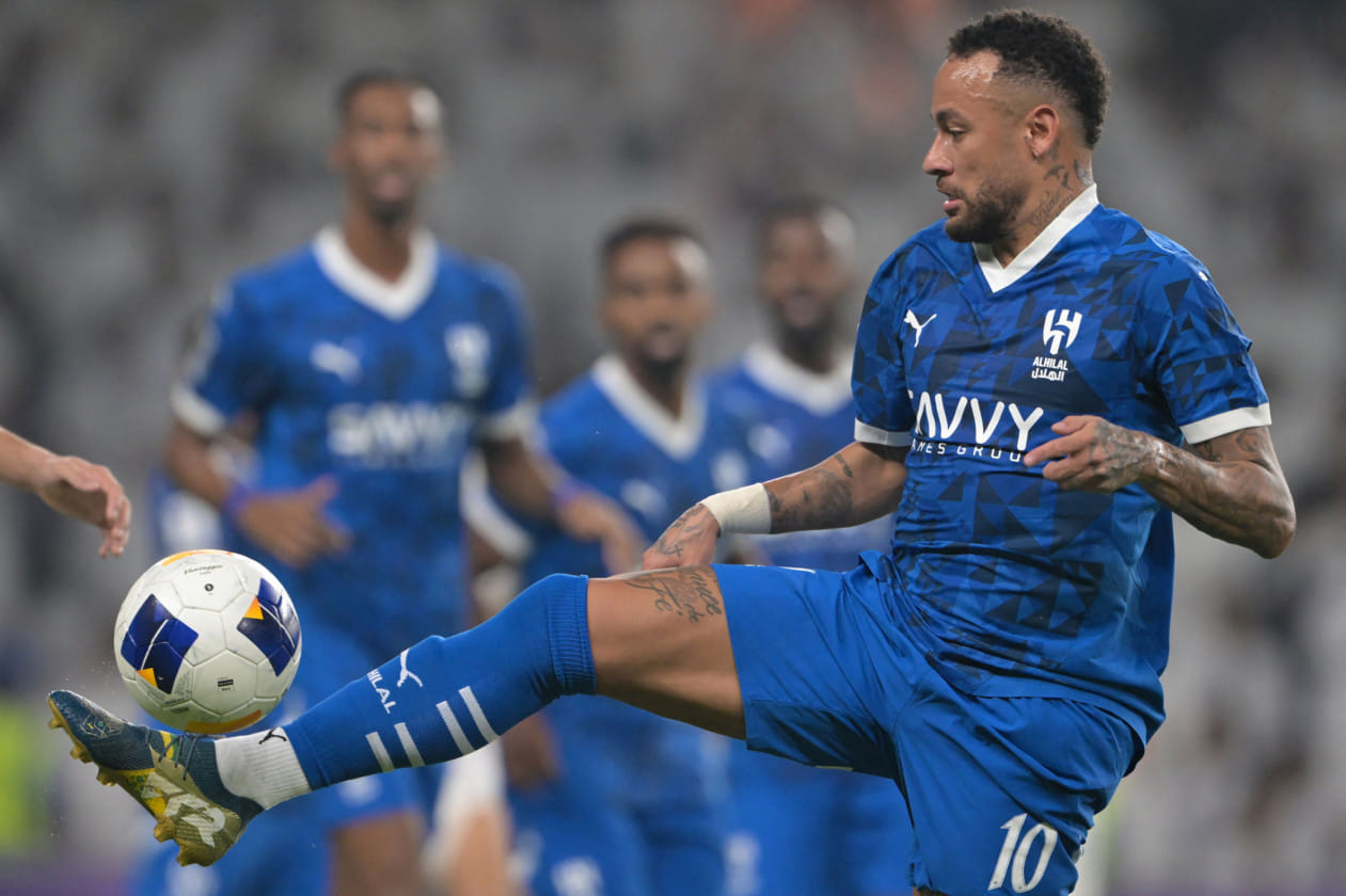 Neymar made just seven appearances for Al Hilal