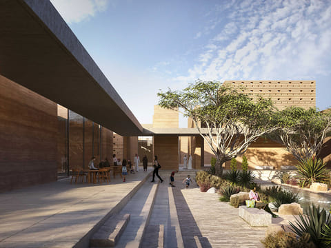 The Sharjah Creative Quarter will comprise diverse and integrated buildings, creating a vibrant hub for creativity and innovation.