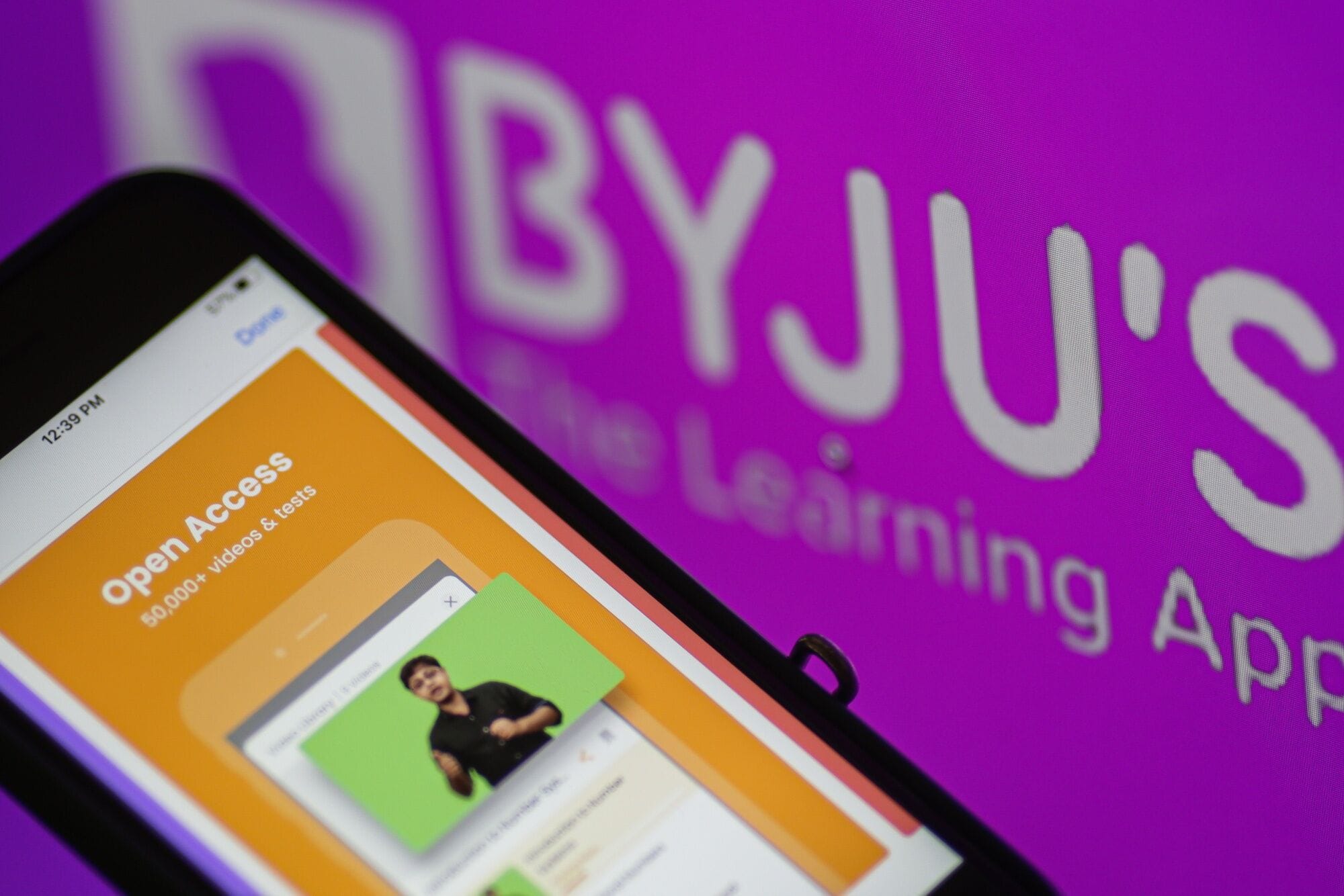 The BYJU'S learning app.