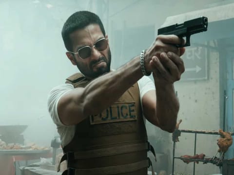 Shahid Kapoor in a scene from 'Deva'