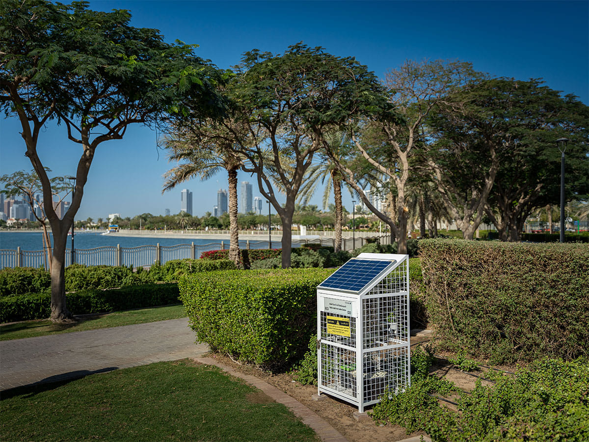 One of the smart mosquito traps installed by Dubai Municipality.