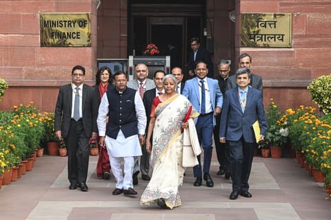 India's Finance Minister Nirmala Sitharaman Presents Union Budget 2025