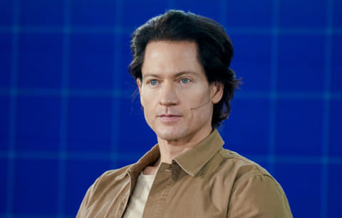 Bryan Johnson, founder and chief executive officer of Kernel Holding SA, during the Milken Institute Global Conference in Beverly Hills, California, U.S