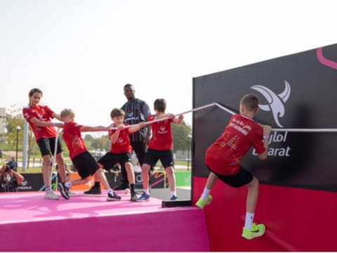 Some 390 children from 56 teams competed with determination and team spirit in the ‘Battle of the Juniors’, held as part of the sixth Dubai Games 2025.