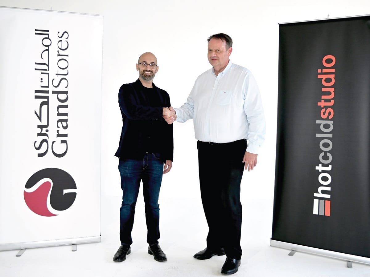 Samer Abu Issa, Deputy MD of Grand Stores and Martin Wessel-Tolvig of Hot Cold Studio