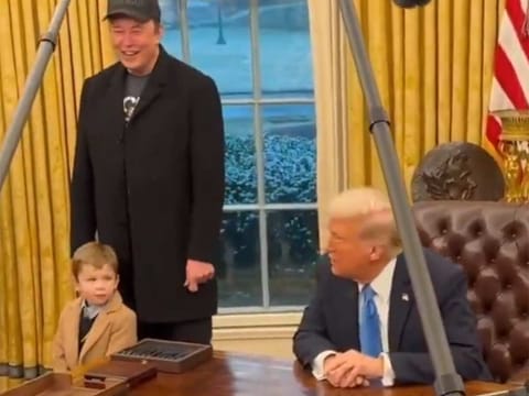 Screen grab of the video shared by the White House on X