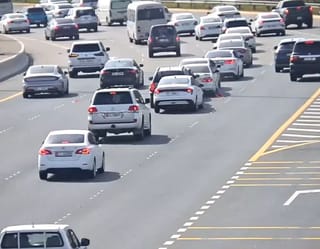 Caught on Camera: Multiple vehicles crash after stopping for minor accident in Abu Dhabi