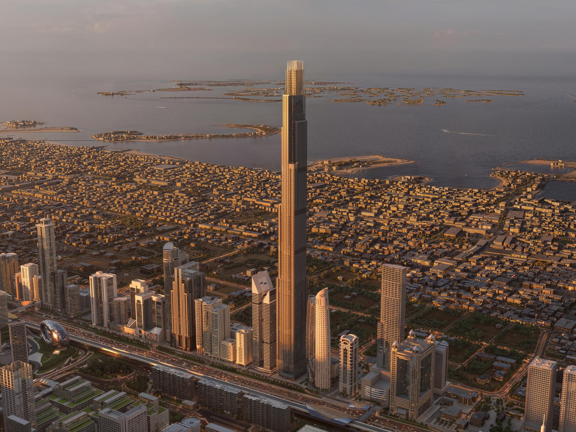 Burj Azizi, the world's second-tallest tower