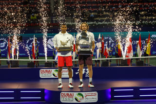Tsitsipas ends long wait for Dubai Tennis Championships title