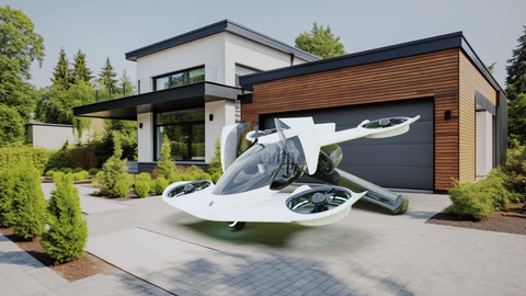 Doroni HX-1 is a two-seater aircraft that can be parked in a two-car garage and charged at home.