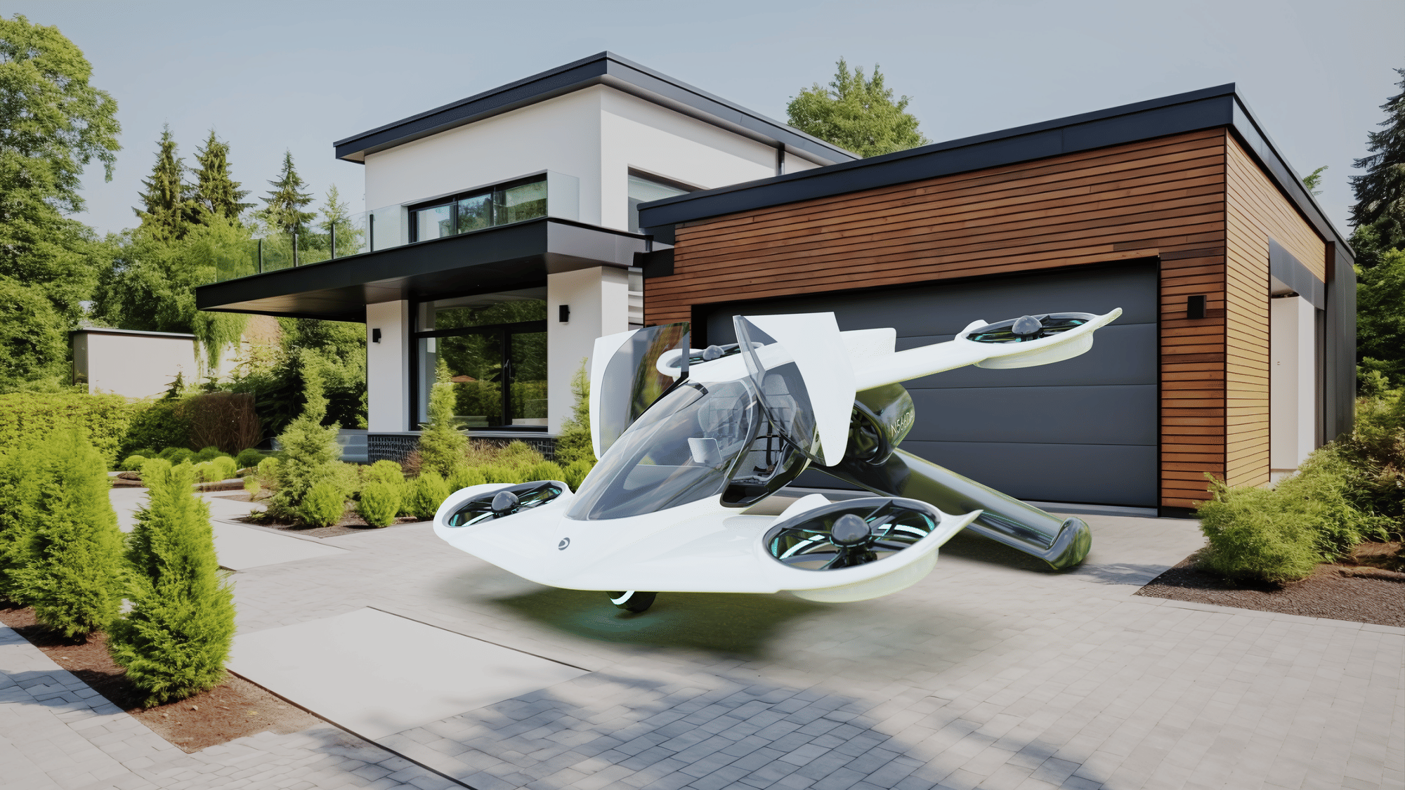 Doroni HX-1 is a two-seater aircraft that can be parked in a two-car garage and charged at home.