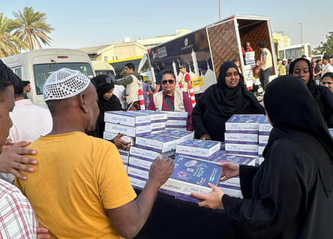General Directorate of Residency and Foreigners Affairs in Dubai (GDRFA Dubai) launches the “Goodness Bus” initiative to distribute Iftar meals at workers accommodations in Dubai.