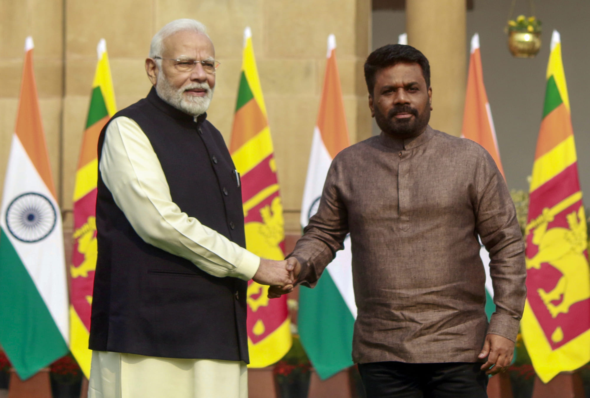 File photo: Narendra Modi and Anura Kumara Dissanayake