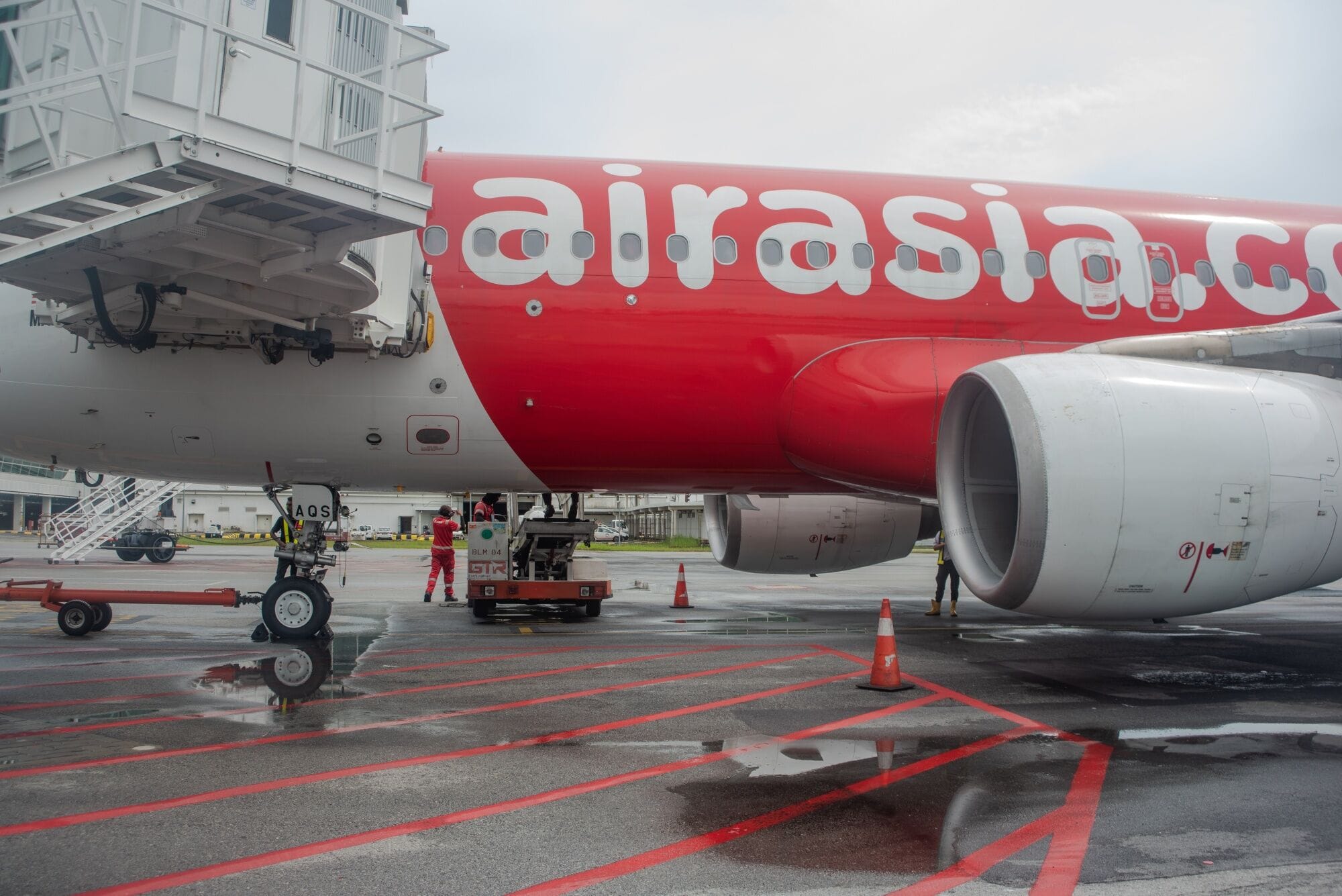 An AirAsia passenger jet.