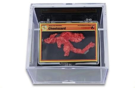 Cheetozard, the Hot Cheeto shaped like Charizard, the Pokemon.
