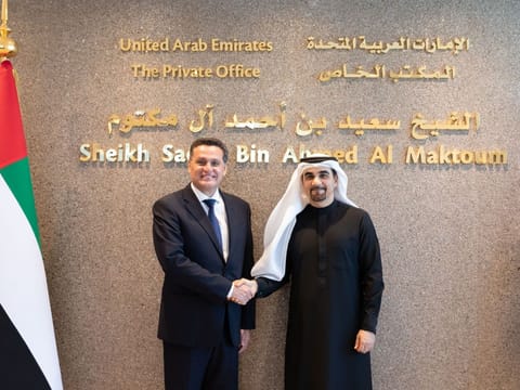 From left: Luciano Vital, CEO of Vital Holding; Hisham Al Gurg, CEO of Seed Group and The Private Office of Sheikh Saeed bin Ahmed Al Maktoum