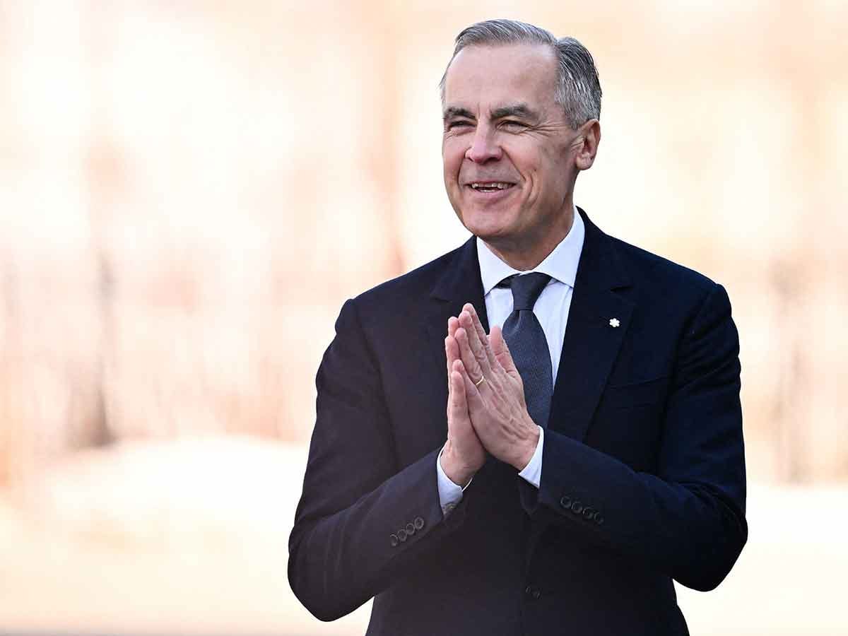 Mark Carney is seen after his swearing-in ceremony as Canada's 24th Prime Minister at Rideau Hall on March 14, 2025 in Ottawa, Ontario, Canada. 