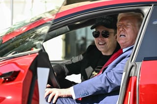 Photos: US President Donald Trump transforms White House into Tesla showroom, endorses Elon Musk’s EVs