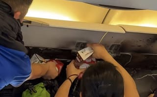 Hong Kong Airlines flight makes emergency landing after locker fire, possibly from power bank