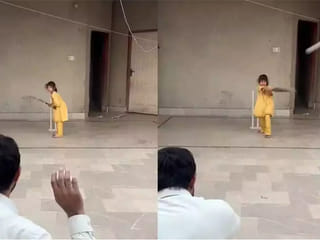Watch: 6-year-old Pakistani girl stuns cricket fans with ‘flawless’ pull shot, compared to Rohit Sharma
