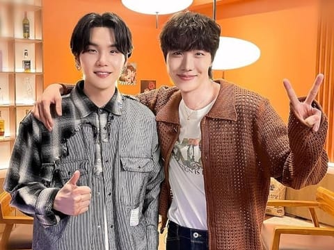 Suga and J-Hope from BTS