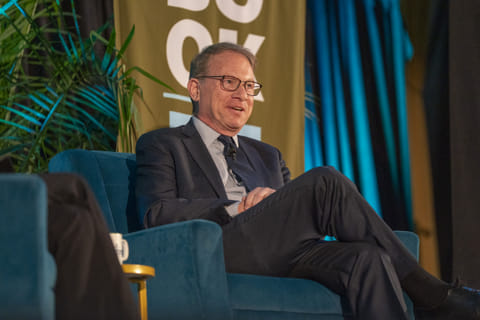 The Atlantic editor-in-chief Jeffrey Goldberg speaks during the opening night of the New Orleans Book Festival at Tulane University's McAlister Auditorium on March 27, 2025 in New Orleans, Louisiana.