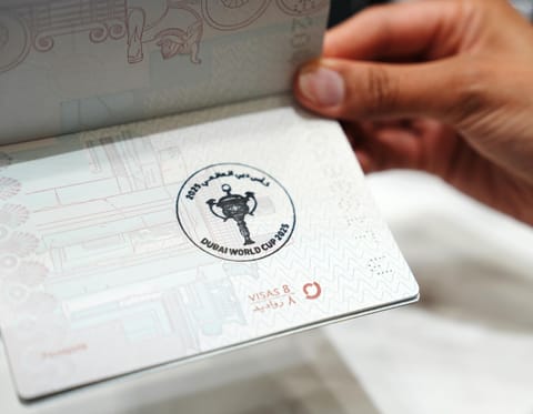 The Dubai Worlld Cup 2025 stamp: GDRFA-Dubai ensures a smooth and efficient arrival experience to bolster Dubai’s position as a global hub for sports and cultural events.