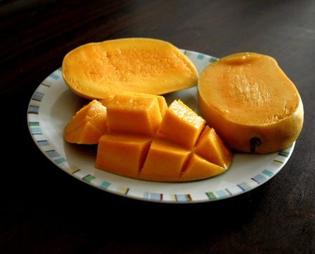 Mangoes , just slice and enjoy