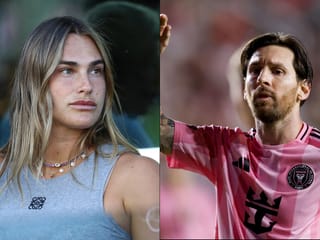 From centre court to pitchside: Aryna Sabalenka watches Lionel Messi rescue Inter