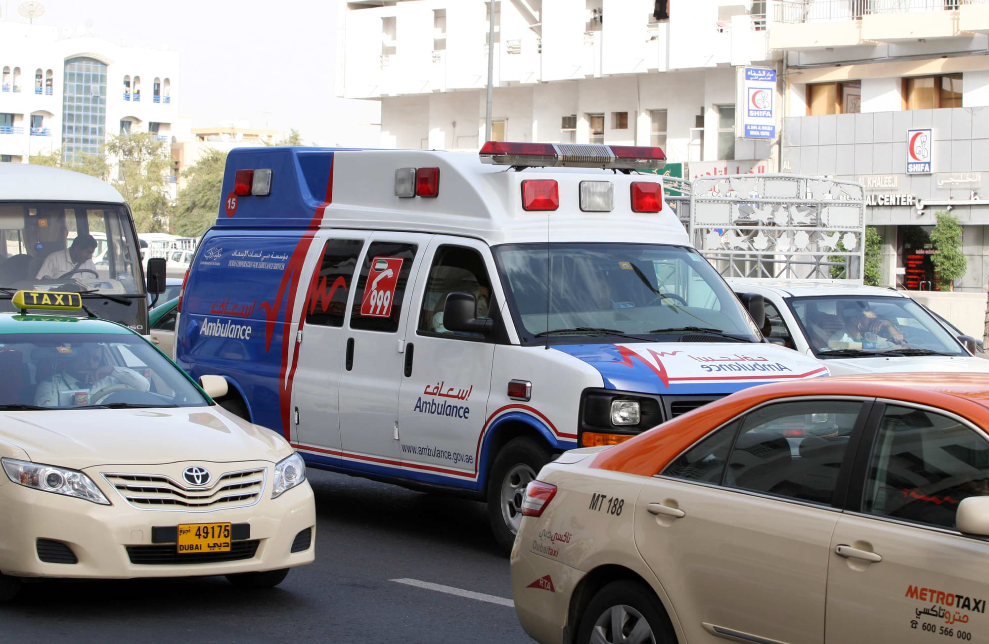 UAE authorities have reminded motorists about the importance of giving way to emergency vehicles.
