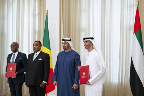 UAE President, President of Republic of the Congo witness signing of Comprehensive Economic Partnership Agreement