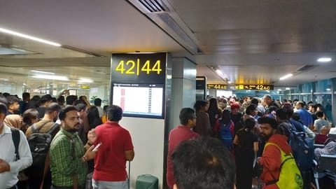 Dust storm causes chaos at Delhi Airport: Multiple flights delayed, passengers stranded