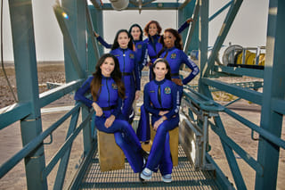 Watch: Historic landing of Blue Origin's all-female space flight with Katy Perry onboard