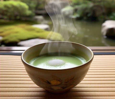 Unlike traditional tea, where leaves are steeped in hot water, matcha dissolves the entire tea leaf into the drink itself. 