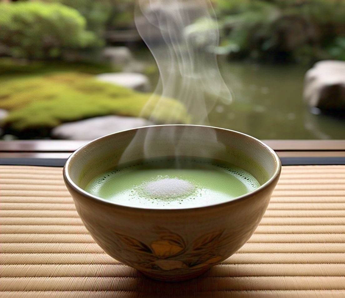 Unlike traditional tea, where leaves are steeped in hot water, matcha dissolves the entire tea leaf into the drink itself. 