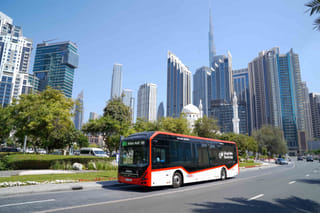 RTA unveils high-tech electric bus in pilot run on key Dubai route