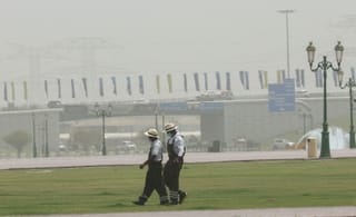 UAE experiencing light rain, dust and cooler conditions .