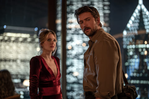 A still of Brandon Sklenar from the movie Drop, out in UAE cinemas this weekend